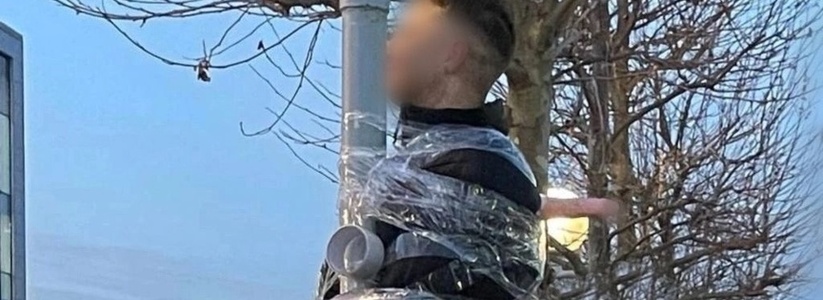 «От избытка скотча и свободного времени»: новороссийца, привязанного к фонарю с фаллоимитатором на спине, доставили в полицию