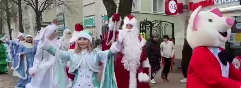 Дед Мороз на вертолете, елки на катамаране, а Снегурочки на байках: в Краснодарский край мчится Новый год