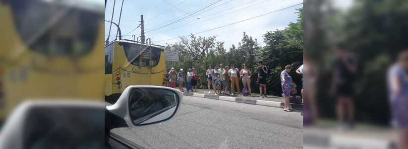 В Новороссийске троллейбусы приостановили работу: произошел обрыв на линии