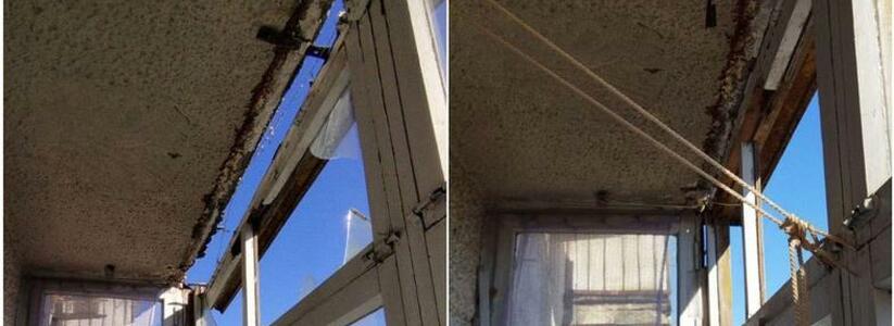 Норд-ост чуть не оставил жительницу Новороссийска без балкона