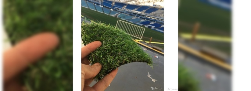 Новороссийцам предлагают купить кусочек травы со стадиона «Фишт» за 10 000 рублей