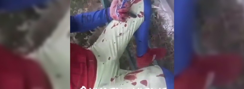 «Звезда планеты Новороссийск»: в Сети появилось видео, на котором  жених-Спайдермен из передачи «Давай поженимся» весь в крови прикован к уличному ограждению