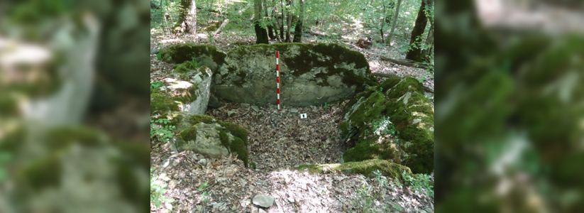 В лесу под Новороссийском обнаружена каменная россыпь, очень похожая на дольменный комплекс