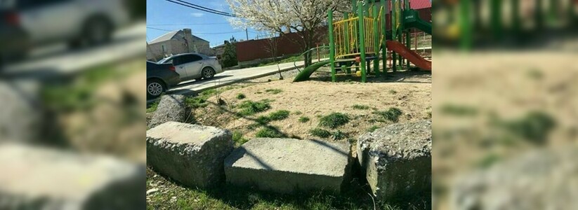 «Все сделано тяп-ляп, просто для галочки»: жители 8-й щели пожаловались на качество детской площадки