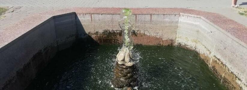 «Вонь невыносимая!»: в центре Новороссийска бьет фонтан с зеленой водой