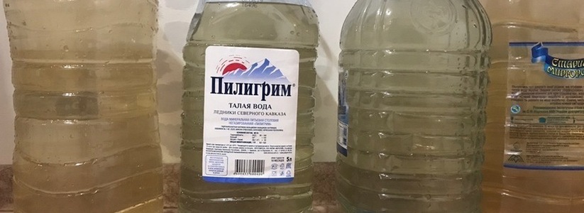 «Позор! Еще женщина стоит и снимает отчеты». Новороссийцы сфотографировали грязную воду, которую им привезли в автоцистерне