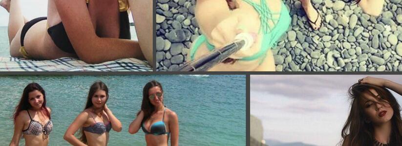 Подсмотрено в соцсетях: фото красоток в купальниках с пляжей Новороссийска