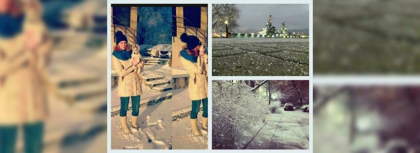 «Снежок порадовал!» - 10 фото зимнего города глазами новороссийцев
