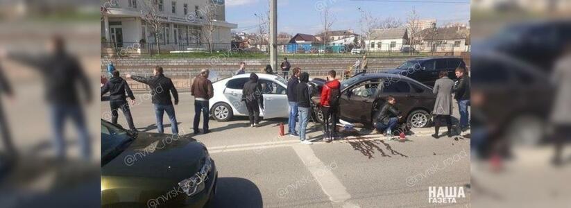 В сети появилось видео ДТП на проспекте Ленина в Новороссийске: момент аварии снят видеорегистратором «Киа»