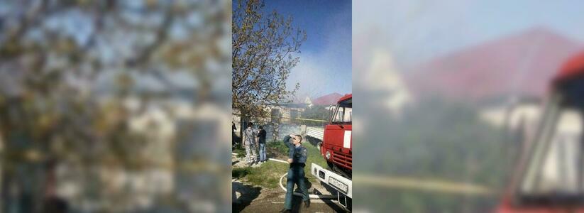 В Новороссийске в селе Владимировка снова случился пожар