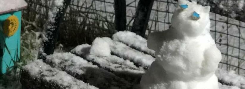 "Запахло Новым годом всерьез": Новороссийск завалило снегом