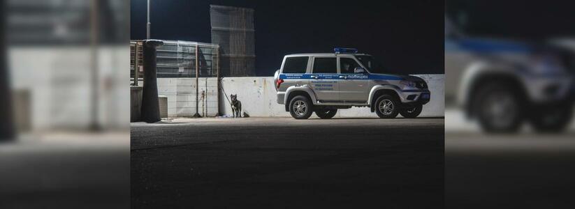 Проход на Центральный мол на набережной Новороссийска охраняют полицейские с собакой
