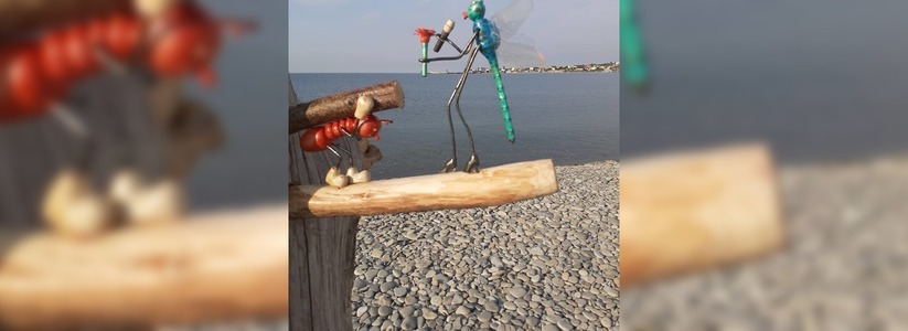 На новороссийском пляже появилась инсталляция по мотивам басни Крылова