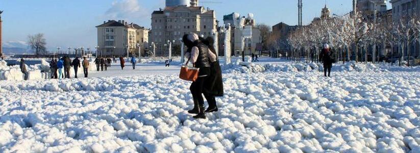 Новороссийцев ждет холодная и снежная зима