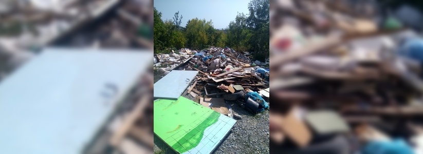 Жители Новороссийска нашли свалку строительного мусора: горожане считают, что отходы появились здесь после ремонта в школе