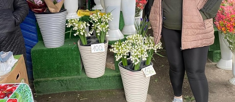 Сейчас в городе во всех цветочных рядах идет бойкая торговля белоцветников летним.