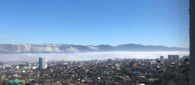 Туман спустился на Краснодарский край.