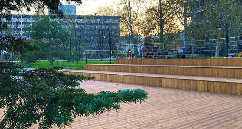 В Новороссийске отремонтируют сквер Чайковского и восстановят засохшие этим летом растения