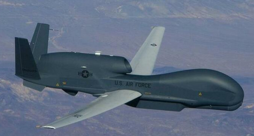 Американский беспилотник-разведчик США был замечен над Черным морем в 130 километрах от Новороссийска