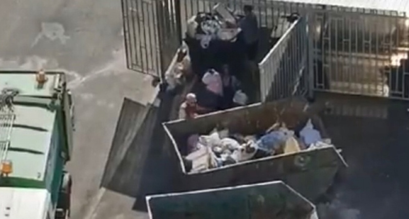 В Новороссийске сотрудники «Эко-Юга» вместо того, чтобы вывезти мусор, переложили его в строительные мульды