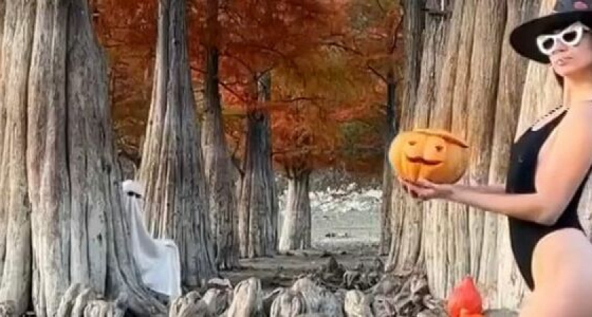 Анапчане пожаловались на полуголую ведьму, устроившую фотосессию на Кипарисовом озере