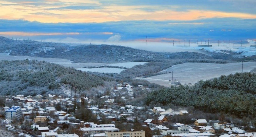 В Новороссийск пришла зима! 