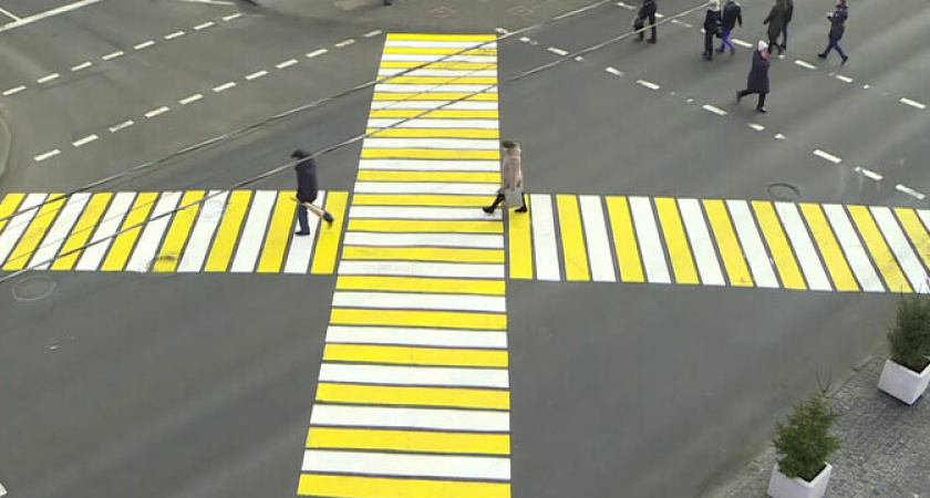 В Новороссийске на пересечении проспекта Ленина и улицы Снайпера Рубахо появится первый диагональный пешеходный переход 
