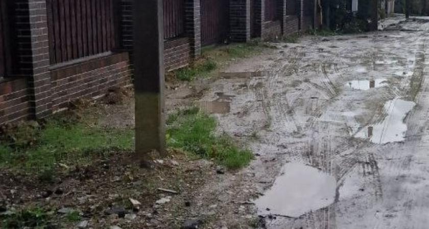 «Я там чуть шею не свернул»: в пригороде Новороссийска малыши ходят в детский сад через болото грязи 