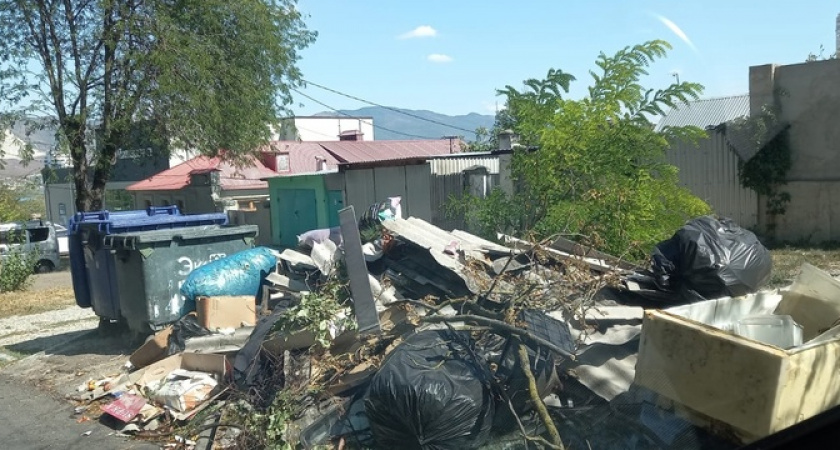 Новороссийск продолжает тонуть в мусоре: зловонные помойки превращаются в стихийные свалки