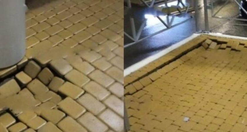 "Недолго музыка играла": на недавно открытой дороге на Мурата Ахеджака поплыла и просела плитка