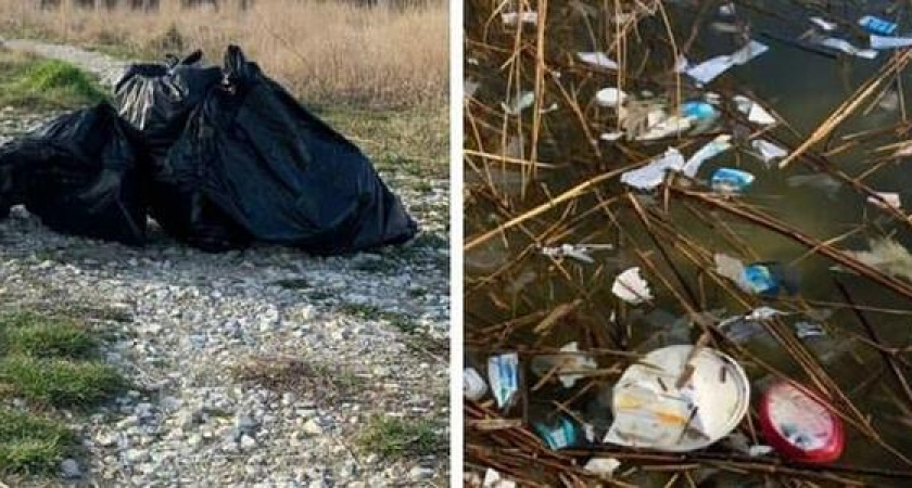 Новороссийские активисты собрали 30 мешков мусора в Суджукской лагуне