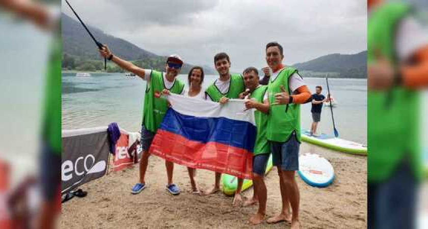Команда из Новороссийска заняла пятое место на международных соревнованиях по SUP-серфингу, которые прошли в Австрии