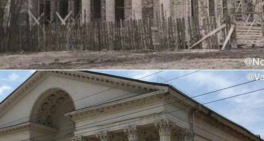 Тогда - кинотеатр "Украина", сейчас - Городской дворец культуры Новороссийска