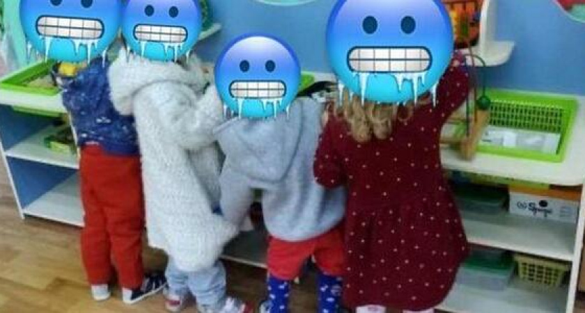 Дети мерзнут в детском саду Новороссийска: температура воздуха в группе плюс 13 градусов