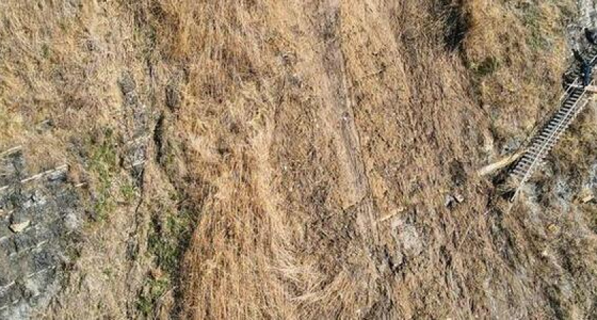 В Анапе оползень разрушил лестничный пролет