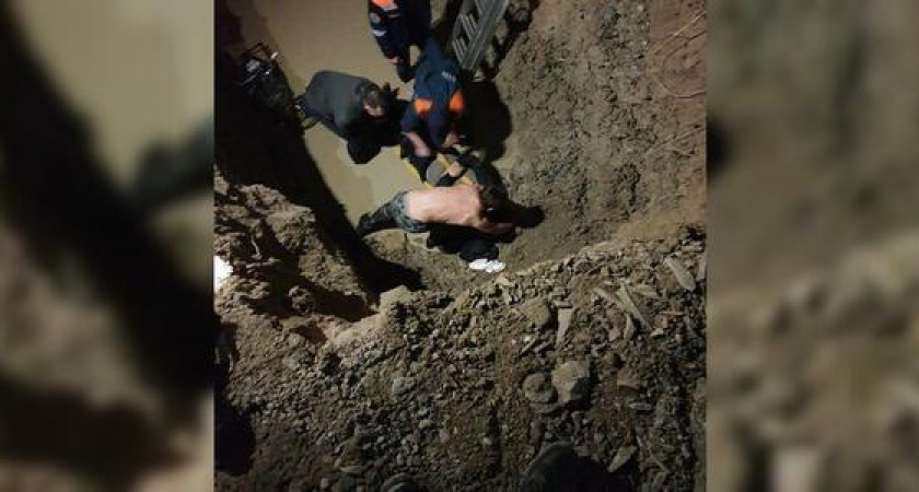 «Он лежал в воде без сознания, в крови». Стало известно, какие травмы получил мужчина, упавший в 4-метровую яму в парке Фрунзе