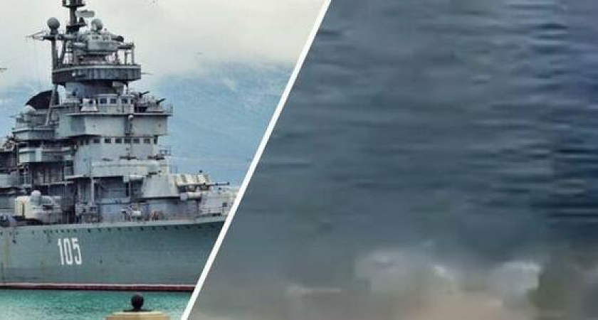 Новороссийцы продолжают удивляться сливу из "ничейной" ливневки у крейсера "Михаил Кутузов"