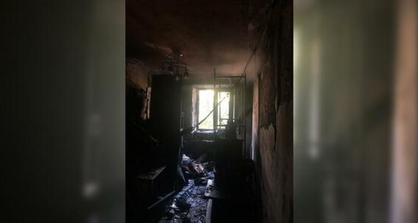 В Новороссийске вспыхнула квартира над детской поликлиникой