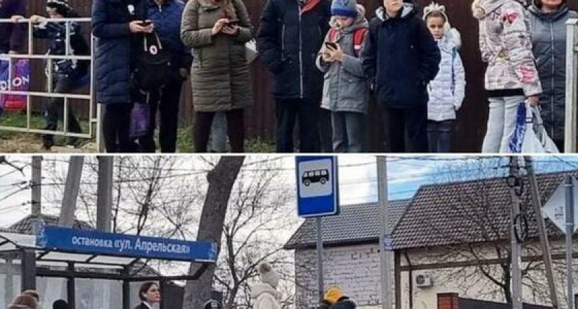 "Когда прекратится издевательство?!": жители Борисовки толпами стоят на остановках в ожидании общественного транспорта