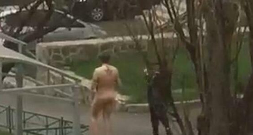 "Изолируйте этого фрика! На него же дети смотрят!": голый мужчина прошелся по дворам Новороссийска
