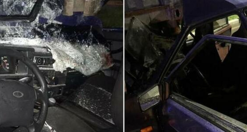 Машина влетела в контейнеровоз : ночное ДТП в Новороссийске