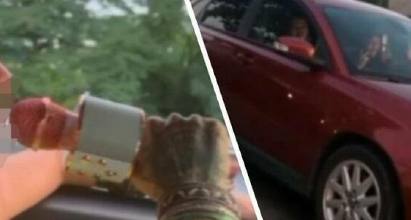 «Я тебе корнишон на терке натру!»: девушки из Новороссийска задали жару парням из 150 региона, которые их подрезали на дороге