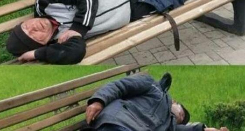 Парки Новороссийска превратились в приют для бомжей: бездомные спят на лавках и собирают мелочь в фонтанах