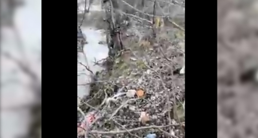 «Разве это нормально?»: новороссийцы сняли на видео, как жители частного дома вывели канализацию в реку Цемес