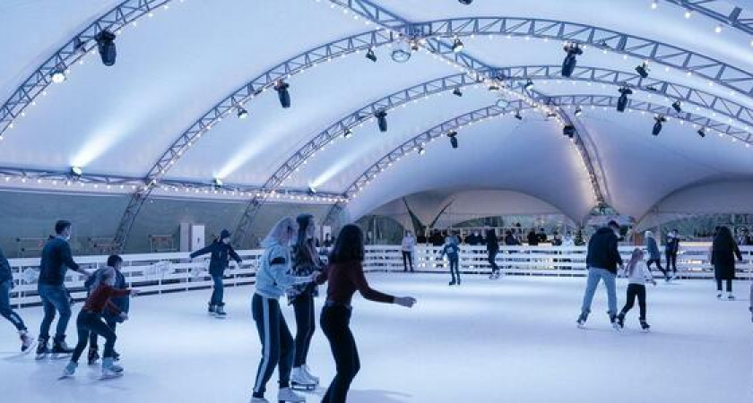 В Абрау-Дюрсо открывается зимний каток Abrau Light с видом на озеро