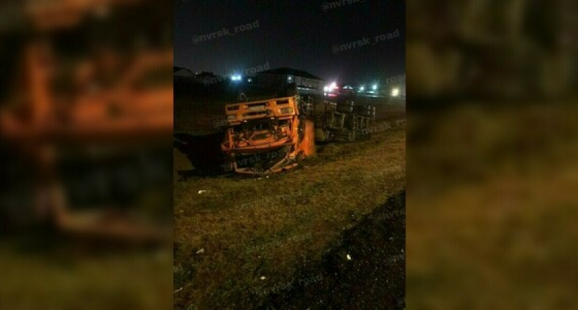 На трассе в районе Абинска «БМВ» сбила пешехода. Грузовик, пытаясь объехать место ДТП, съехал с дороги и опрокинулся.