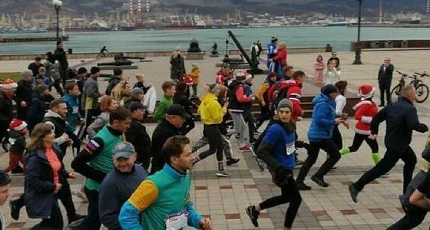 Утром 1 января в Новороссийске прошёл забег трезвости