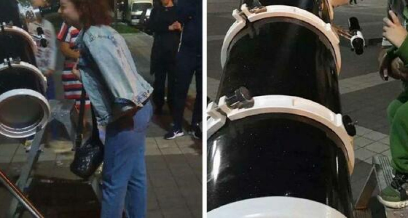 Уютная тротуарка: новороссийцы могут бесплатно полюбоваться звездным небом в телескоп