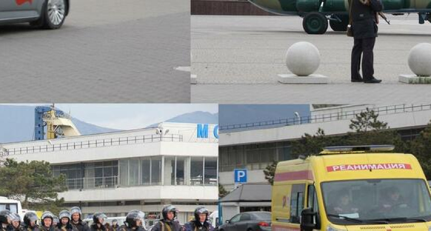 Вертолеты на Форумной площади и тушения пожаров: фоторепортаж антитеррористических учений в Новороссийске