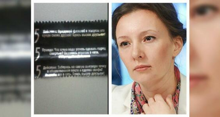 Детский омбудсмен Анна Кузнецова просит ставить маркировки «18+» на продукты с опасными квестами